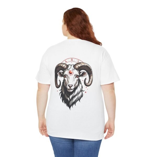 Aries Zodiac Unisex Heavy Cotton Tee - Astrology Shirt